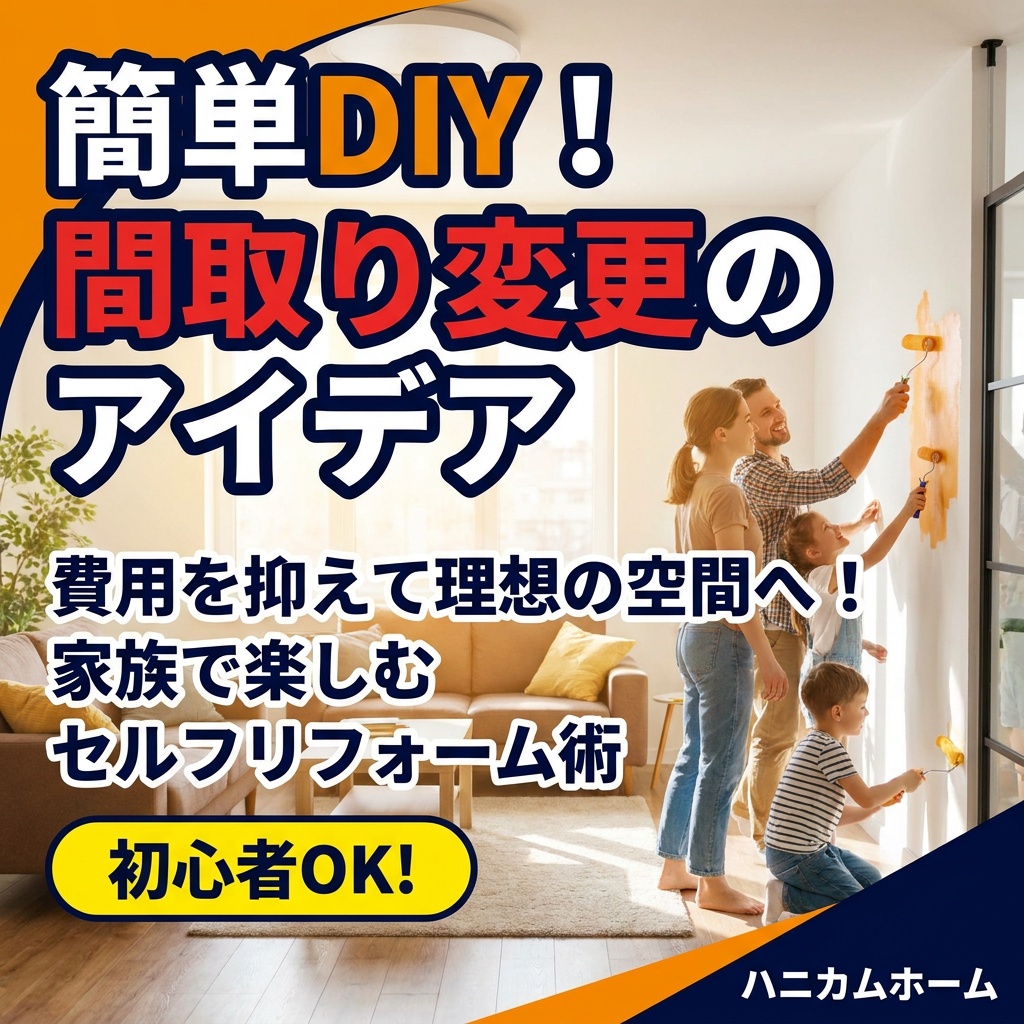 簡単にできる!間取り変更のDIYリフォームアイデア