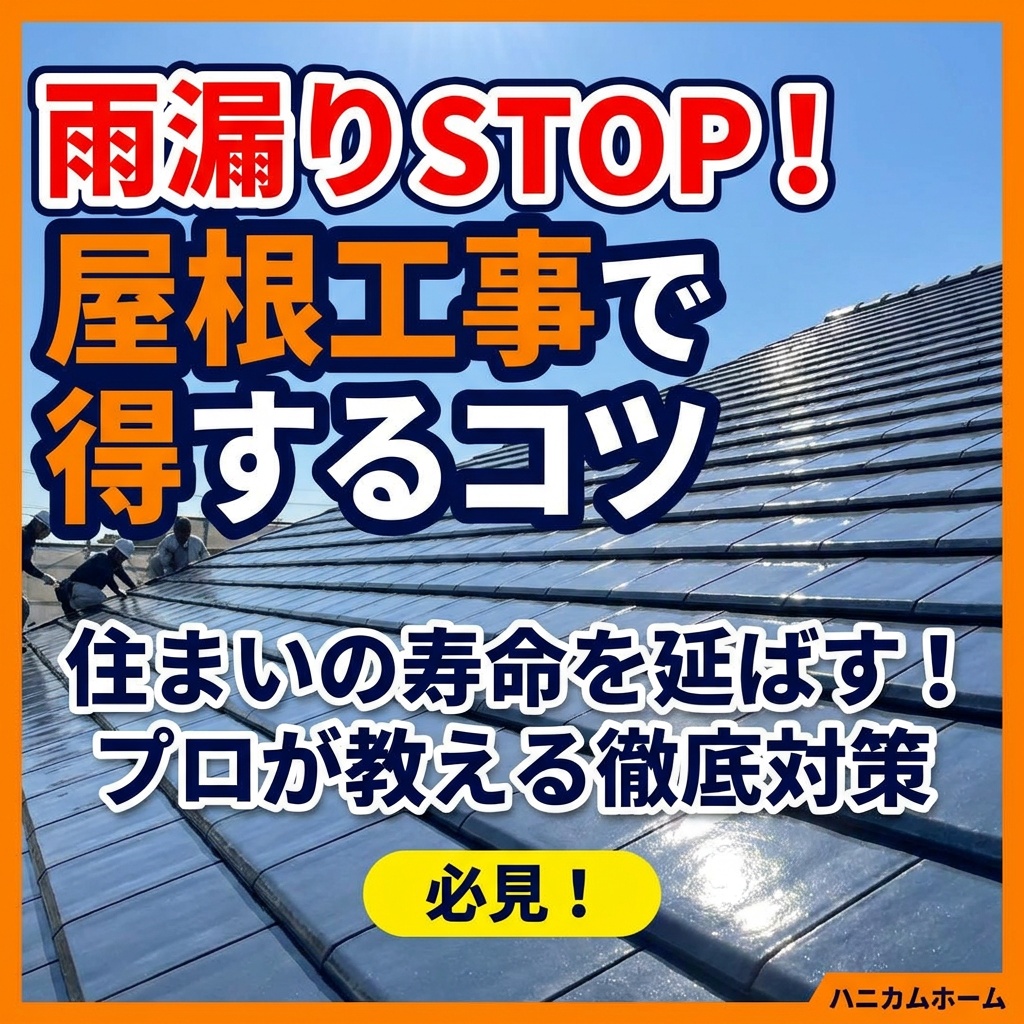 知って得する！雨漏り防止のための屋根工事のコツ