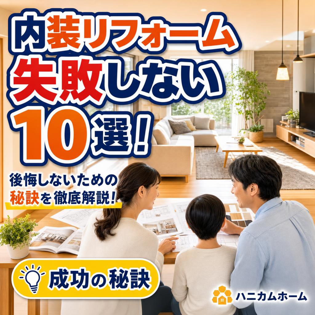 内装リフォームの注意点10選：失敗しないための秘訣とは？