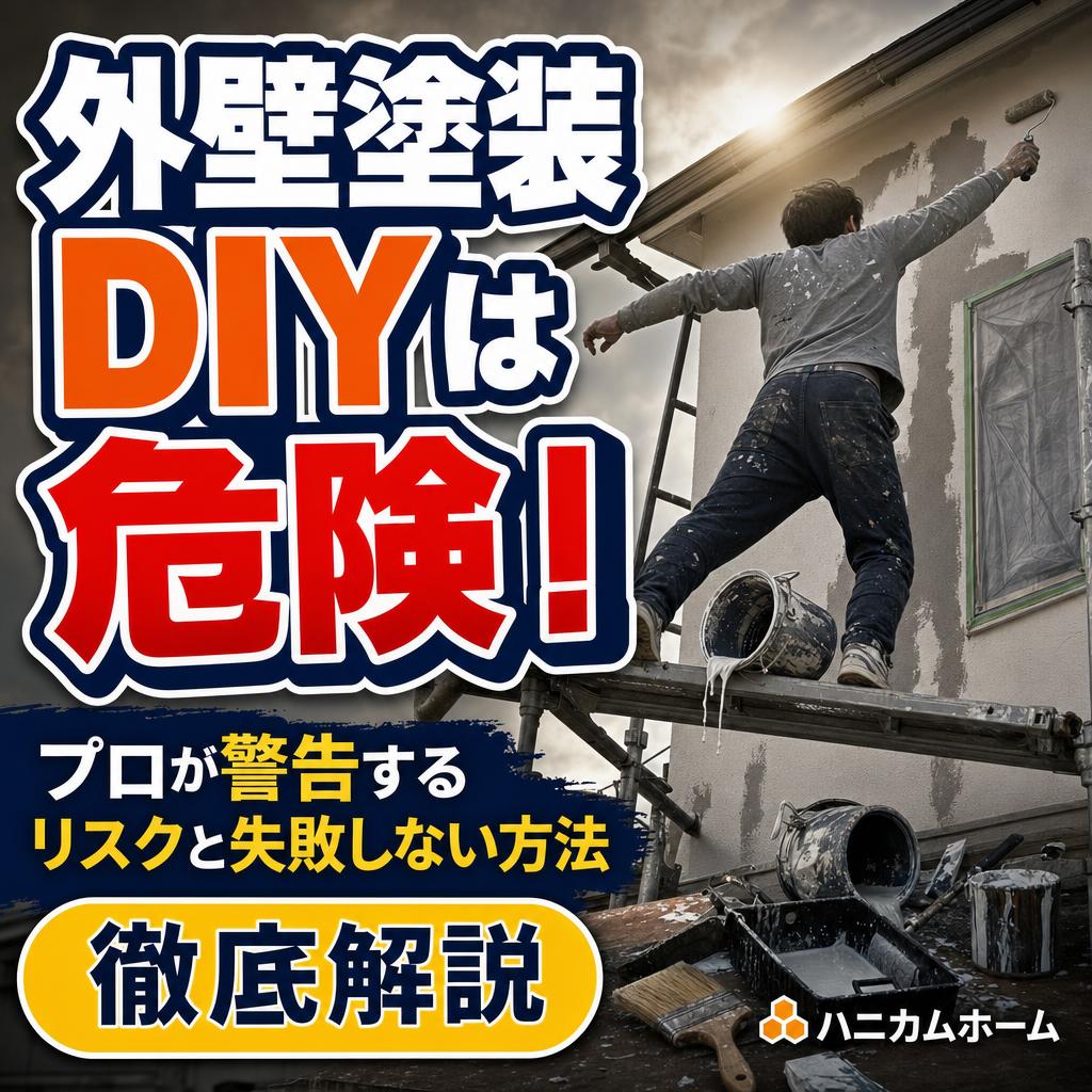 外壁塗装はDIYできる？プロが警告するリスクと失敗しないための見極め方
