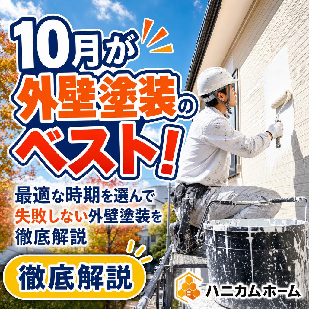 外壁塗装のベストシーズンはいつ?10月に行うメリット・デメリットを徹底解説